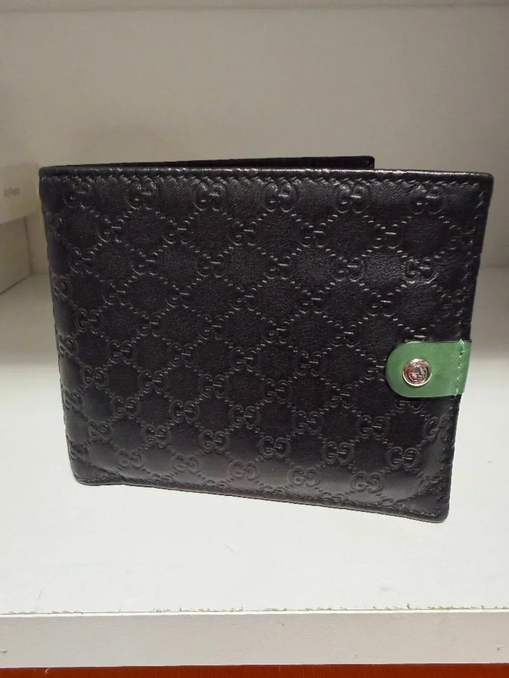 Gucci Guccissima Leather Bi Fold Wallet  Men's